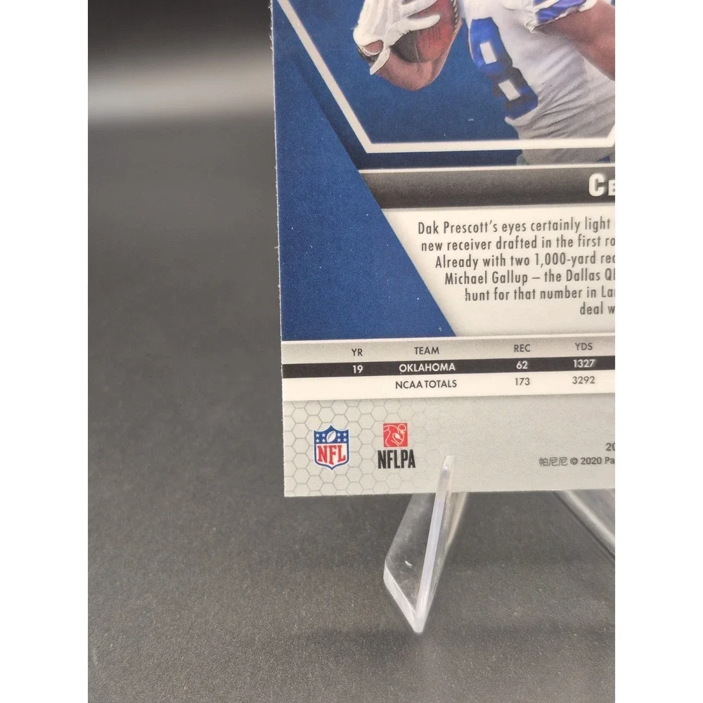 2020 Panini Mosaic Ceedee Lamb #207 Rookie Green Reactive Prizm (RC) Cowboys